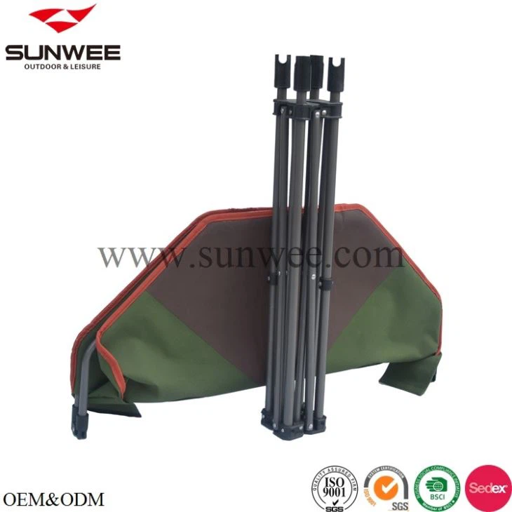 Portable folding camp table